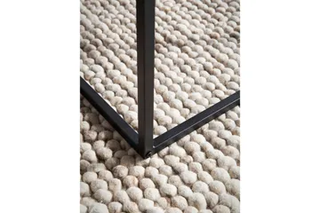 Sofabord Wohnling rektangulær 120 cm, steinoptikk, moderne utseende Svart marmor - Svart marmor - Møbler - Bord - Marmorbord