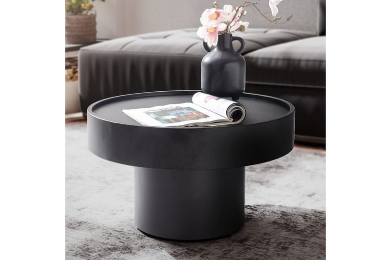 Sofabord Wohnling Rund 60 cm Sopputseende Metall Modern Look - Møbler - Bord - Sofabord & salongbord