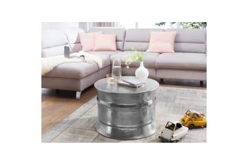 Sofabord Wohnling Rund hamret aluminiumsoverflate lakkert orientalsk - Møbler - Bord - Sofabord & salongbord
