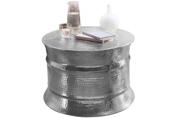 Sofabord Wohnling Rund hamret aluminiumsoverflate lakkert orientalsk - Møbler - Bord - Sofabord & salongbord