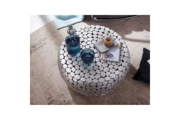 Sofabord Wohnling Rund metallplate stil matt utseende moderne - Møbler - Bord - Sofabord & salongbord