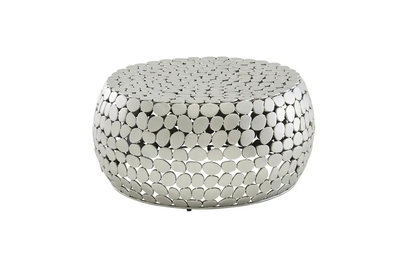 Sofabord Wohnling Rund metallplate stil matt utseende moderne