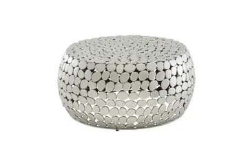 Sofabord Wohnling Rund metallplate stil matt utseende moderne - Møbler - Bord - Sofabord & salongbord