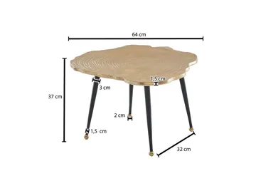 Sofabord Wohnling Trekantstil Metall Moderne med metallben - Møbler - Bord - Sofabord & salongbord