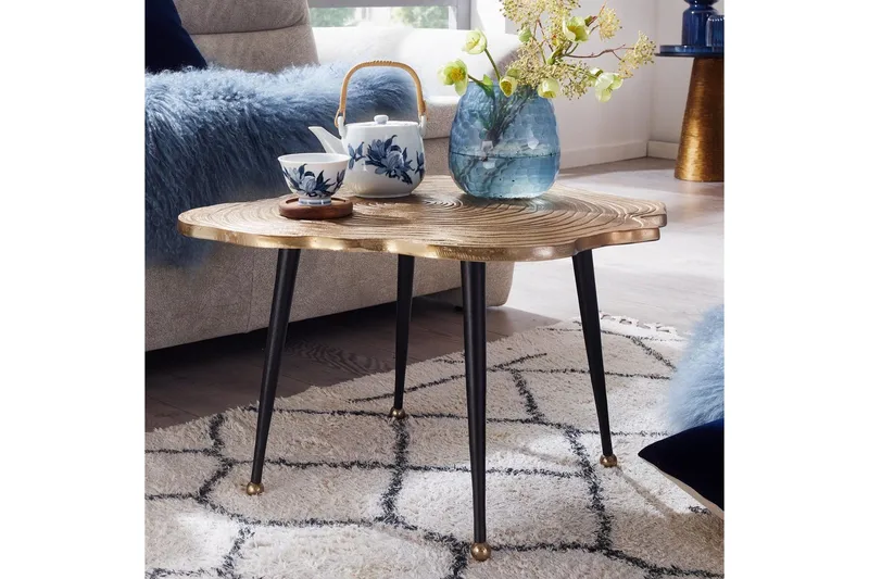 Sofabord Wohnling Trekantstil Metall Moderne med metallben - Møbler - Bord - Sofabord & salongbord