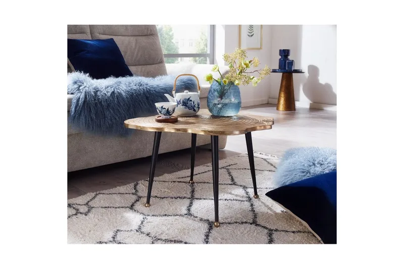 Sofabord Wohnling Trekantstil Metall Moderne med metallben - Møbler - Bord - Sofabord & salongbord