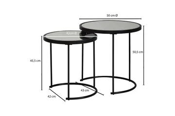 Wrighton Settbord 50 cm - Svart - Møbler - Bord - Sofabord & salongbord