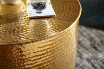 Xeniah Sofabord 61 cm Rundt - Gull - Møbler - Bord - Sofabord & salongbord