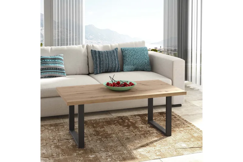 Yatton Sofabord 110 cm - Svart / Brun - Møbler - Bord - Sofabord & salongbord