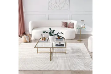 Yggersryd Sofabord 40x50x40 cm Rundt - Guld - Møbler - Bord - Sofabord & salongbord