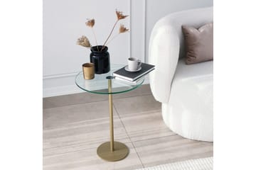 Yggersryd Sofabord 40x50x40 cm Rundt - Guld - Møbler - Bord - Sofabord & salongbord