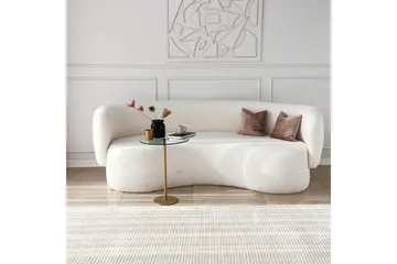 Yggersryd Sofabord 40x50x40 cm Rundt - Guld - Møbler - Bord - Sofabord & salongbord