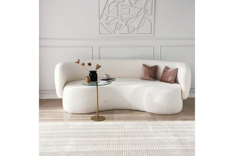 Yggersryd Sofabord 40x50x40 cm Rundt - Guld - Møbler - Bord - Sofabord & salongbord