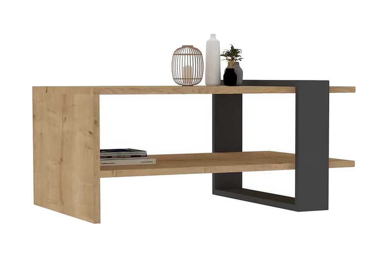 Yonca Sofabord 80x35x80 cm - Antrasitt - Møbler - Bord - Sofabord & salongbord