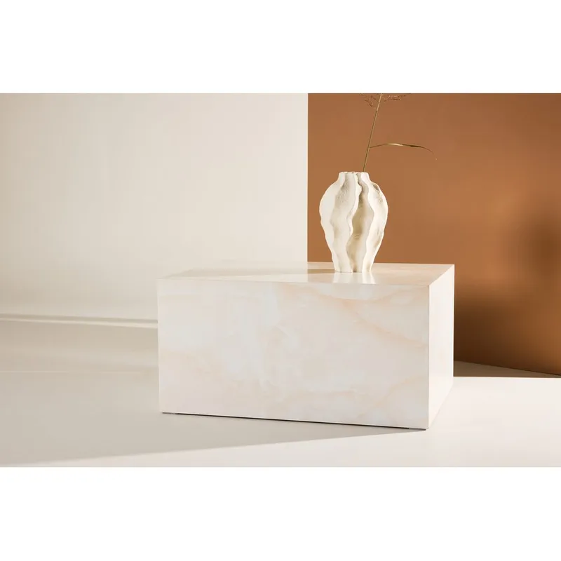 Sofabord York - Lysegul, 80 x 60 - Møbler - Bord - Sofabord & salongbord