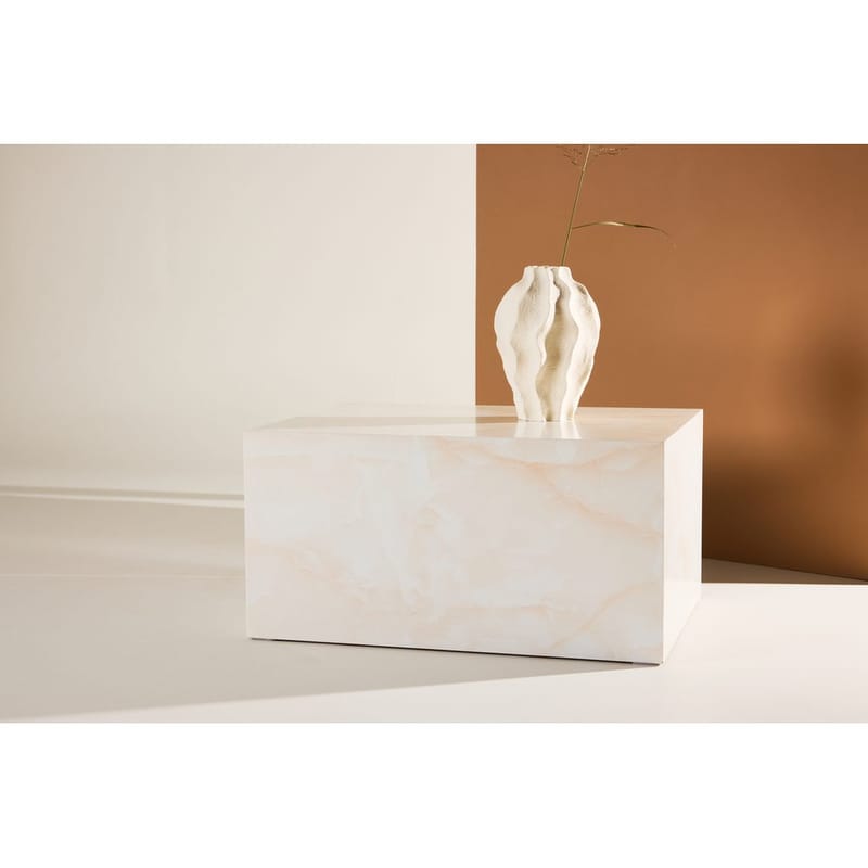 Sofabord York - Lysegul, 80 x 60 - Møbler - Bord - Sofabord & salongbord