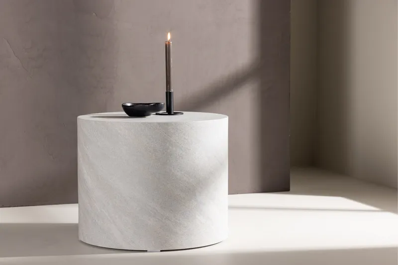York Travertin Sofabord 50 cm - Grå - Møbler - Bord - Sofabord & salongbord