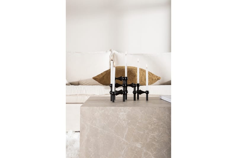 York Travertin Sofabord 80x60x40 cm - Beige / Betong - Møbler - Bord - Sofabord & salongbord