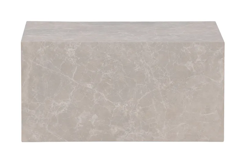 York Travertin Sofabord 80x60x40 cm, Beige / Betong