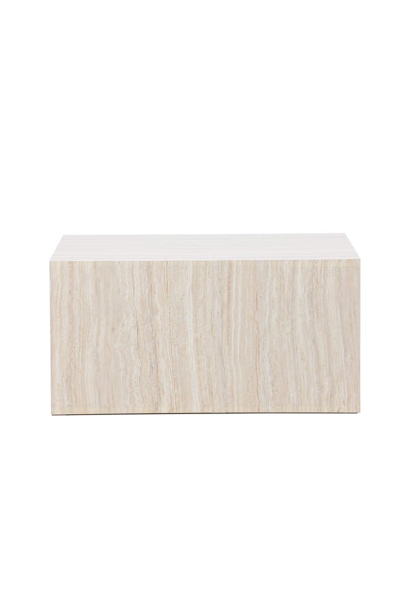 Sofabord Peach York sofabord 40x60x80 cm – travertinlook Beige - Møbler - Bord - Sofabord & salongbord