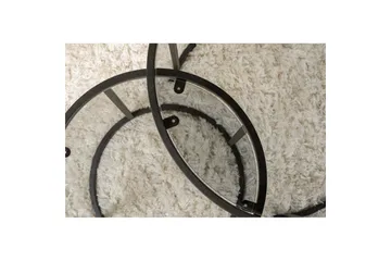 Sofabordsett 2 stykker Rikiya Liten Svart Grå - Svart Grå - Møbler - Bord - Sofabord & salongbord