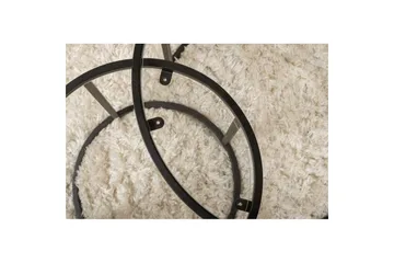 Sofabordsett 2 stykker Rikiya Liten Svart Transparent - Svart Transparent - Møbler - Bord - Sofabord & salongbord