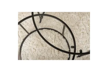 Sofabordsett 2 stykker Rikiya Svart Transparent - Svart Transparent - Møbler - Bord - Sofabord & salongbord