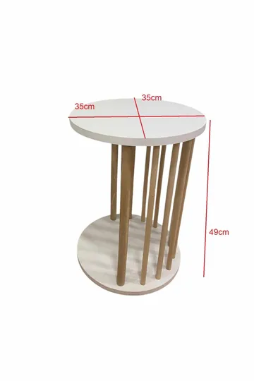 Sofabordsett Hanah Home Peka Set Pro (Ø60 x H43 cm) Sapphire Oak - Sapphire Oak - Møbler - Bord - Sofabord & salongbord