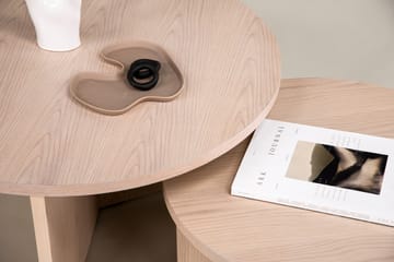 Sofabordsett Saltø 2stk Runde 85 cm/65 cm Tre Hvit - Hvit - Møbler - Bord - Sofabord & salongbord