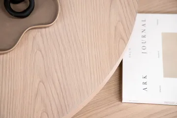 Sofabordsett Saltø 2stk Runde 85 cm/65 cm Tre Hvit - Hvit - Møbler - Bord - Sofabord & salongbord