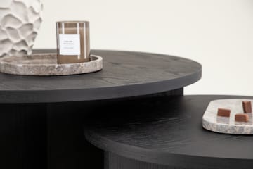 Sofabordsett Saltø 2stk Runde 85 cm/65 cm Tre Svart - Svart - Møbler - Bord - Sofabord & salongbord