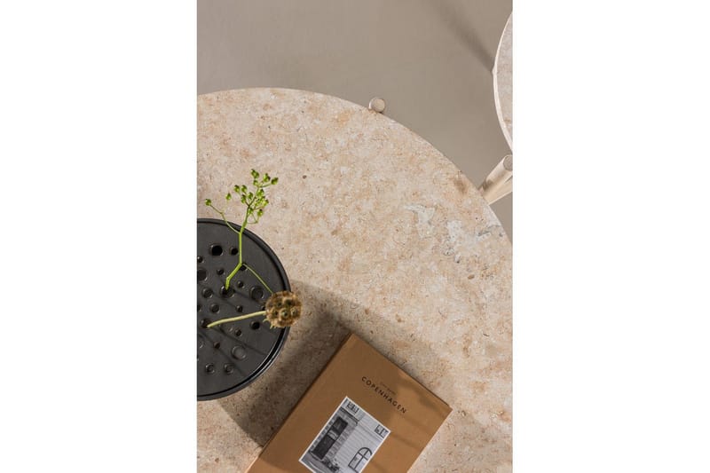 Sofabordsett VIND Sandhamn 2 stk Runde 70 cm/40 cm Beige - Møbler - Bord - Sofabord & salongbord