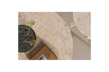 Sofabordsett VIND Sandhamn 2 stk Runde 70 cm/40 cm Beige - Møbler - Bord - Sofabord & salongbord
