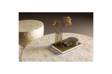 Sofabordsett VIND Sandön 2 stk Runde 70 cm/40 cm Lysgrå - Møbler - Bord - Sofabord & salongbord