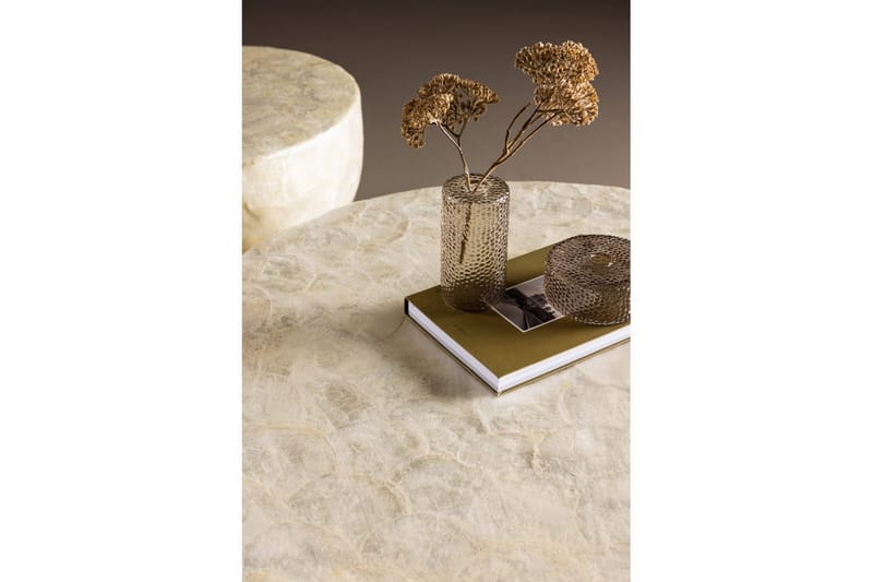 Sofabordsett VIND Sandön 2 stk Runde 70 cm/40 cm Lysgrå - Møbler - Bord - Sofabord & salongbord