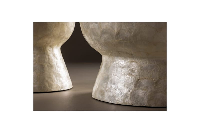 Sofabordsett VIND Sandön 2 stk Runde 70 cm/40 cm Lysgrå - Møbler - Bord - Sofabord & salongbord