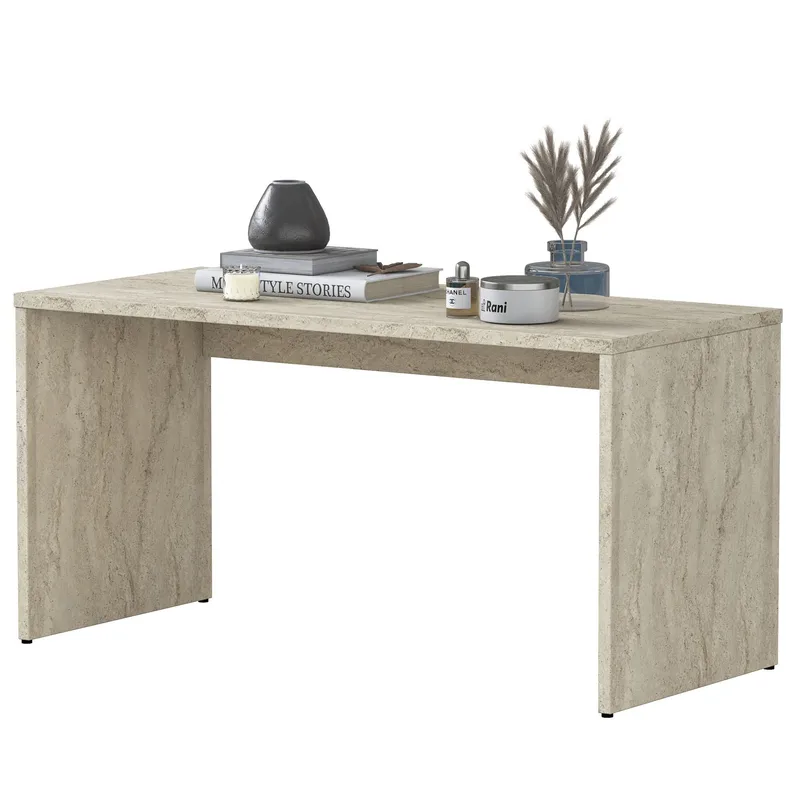 Sofabordsett Wallxpert Cleo-hylle (90 x 44,8 x 40 cm) Travertin - Travertin - Møbler - Bord - Sofabord & salongbord