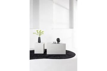 Sofabordsett York 2 stk 60x80 cm/40x40 cm Hvit - Hvit - Møbler - Bord - Sofabord & salongbord