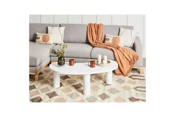 Soffbord Beliani Auburn Ljus trä White - Møbler - Bord - Sofabord & salongbord