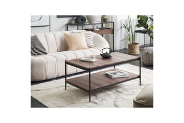 Soffbord Beliani Avoca Dark wood||Black - Møbler - Bord - Sofabord & salongbord