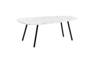 Soffbord Beliani Biddle White||Black - Møbler - Bord - Sofabord & salongbord