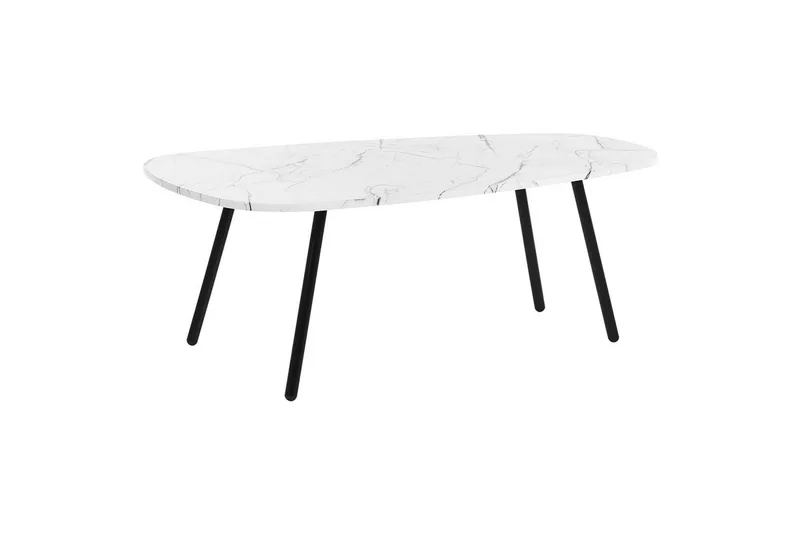 Soffbord Beliani Biddle White||Black