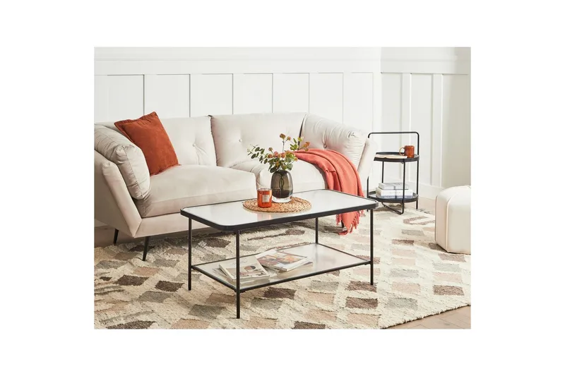 Soffbord Beliani Blair Transparent||Black - Møbler - Bord - Sofabord & salongbord