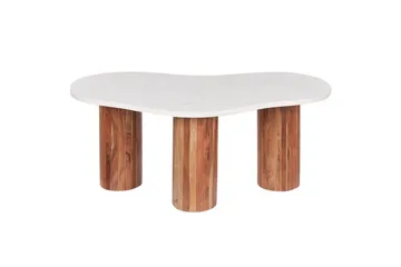 Soffbord Beliani Casablanca White||Light wood - Møbler - Bord - Sofabord & salongbord