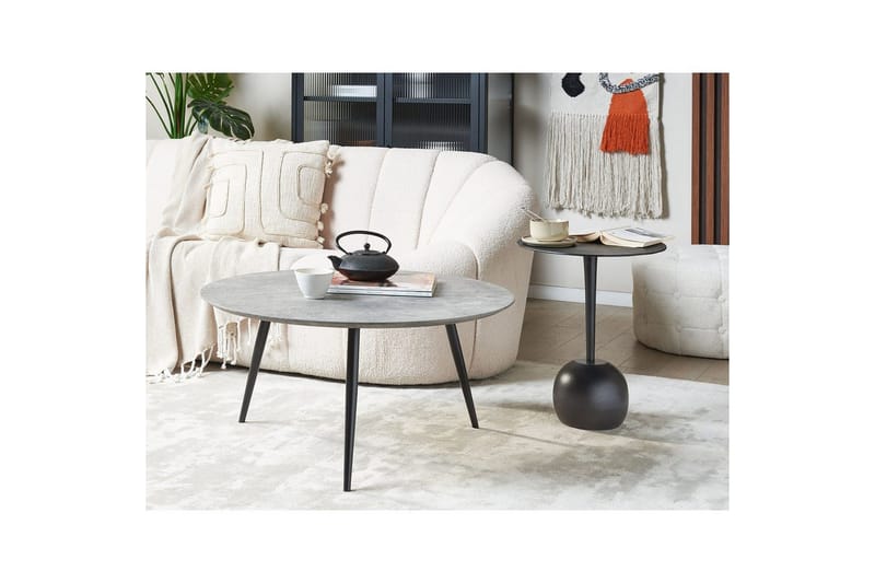 Soffbord Beliani Effie Grå Grey - Møbler - Bord - Sofabord & salongbord