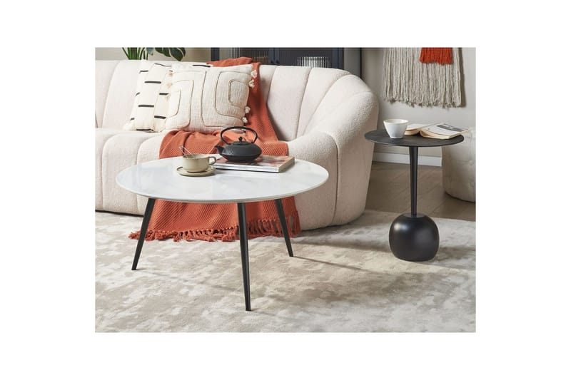Soffbord Beliani Effie Grå White||Black - Møbler - Bord - Sofabord & salongbord