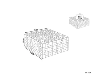 Soffbord Beliani Gambo Light wood - Møbler - Bord - Sofabord & salongbord