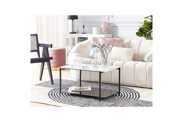 Soffbord Beliani Gloster Black||White - Møbler - Bord - Sofabord & salongbord