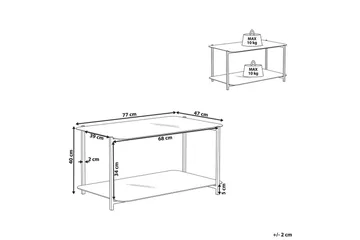 Soffbord Beliani Gloster Black||White - Møbler - Bord - Sofabord & salongbord