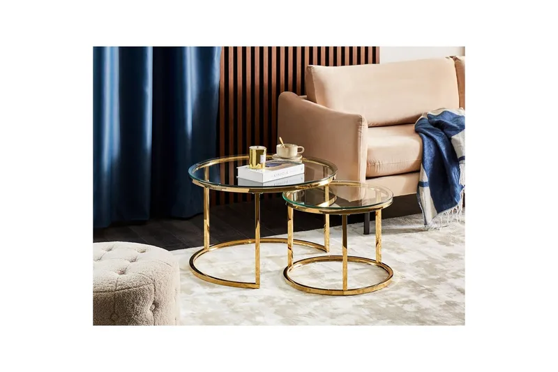 Soffbord Beliani Grange GOLD - Møbler - Bord - Sofabord & salongbord